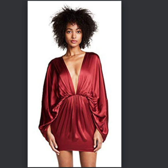 Free People Dresses & Skirts - NWOT Free People burgundy Charmian silk dress